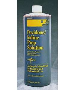 Medline 1 quart Povidone/Iodine Scrub Solution (Pack of 12 