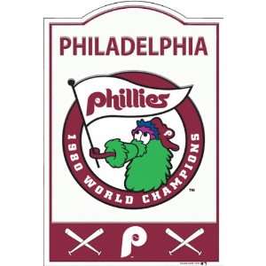   Phillies 12 x 18 Nostalgic Metal Trade Sign