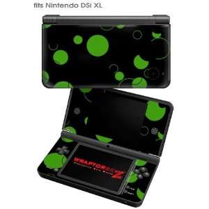  Nintendo DSi XL Skin   Lots of Dots Green on Black by 