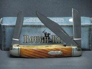 Rough Rider 2010 Stockman Knife Genuine Brown Twisted  
