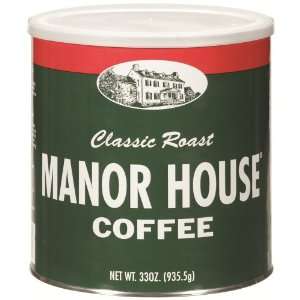 Manor House Coffee 33 oz.:  Grocery & Gourmet Food