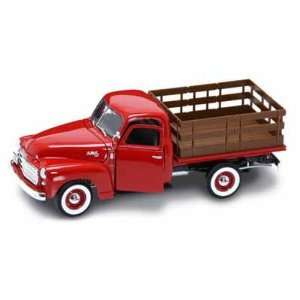  1950 GMC Stake Bed Pick Up Truck 1/18 Red Toys & Games