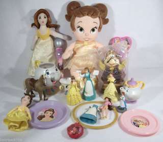 Lot of Disney BEAUTY AND THE BEAST BELLE toys figures B  