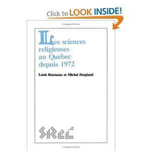  Les sciences religieuses au Québec depuis 1972 (Study of 