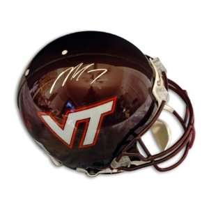 Michael Vick Signed Virginia Tech Pro Helmet  Sports 