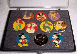 1993 DISNEY CHANNEL 10TH ANNIVERSARY PIN COLLECTION  
