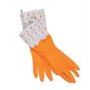  Think Pink Pleated Cuff Washing Up Gloves   Orange 