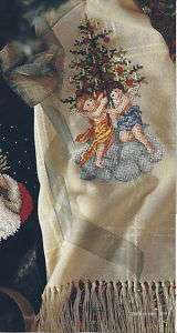   to Make CHRISTMAS ANGELS ANNE CLOTH AFGHAN ~~ C S Pattern  