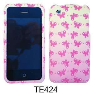 CELL PHONE CASE COVER FOR APPLE IPHONE 3G 3GS SMALL PINK BUTTERFLIES 