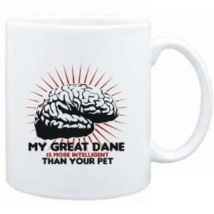  Mug White  MY Great Dane IS MORE INTELLIGENT THAN YOUR 
