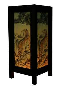 OLD DESIGN ASIAN ORIENTAL TIGER TABLE LAMP  