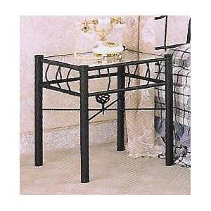  All new item Black metal and glass nightstand Kitchen 