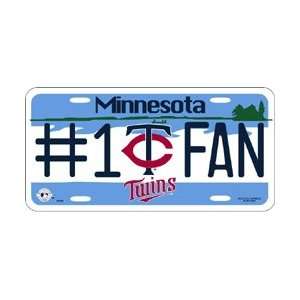  Minnesota Twins #1 Fan Metal License Plate *SALE* Sports 