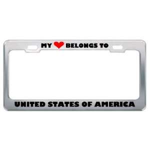  My Heart Belongs To United States Of America Country Flag 