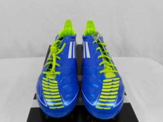 Adidas Adizero F50 XTRX SG Leather US 12 Boots Shoes Cleats Blue Green 