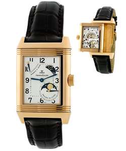 Jaeger LeCoultre Reverso Sun Moon Rose Gold Watch  Overstock