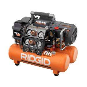 RIDGID Tri Stack 5 Gal. Portable Electric Steel Orange Air Compressor 
