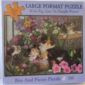   300 Piece Puzzle   Julie Bauknecht Calico and Flowers Toys & Games