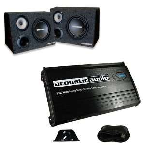   Speaker Boxes w/1600 Watt Mono Amplifier