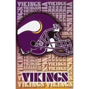  Minnesota Vikings Helmet Poster S1553: Home & Kitchen
