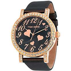Marc Ecko Womens Obsession Leather Strap Watch  Overstock