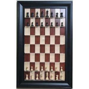  Straight Up Chess   Red Maple Chessboard with Contemporary 