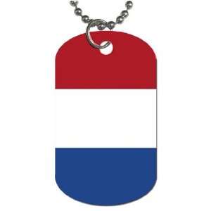 Netherlands Flag Dog Tag