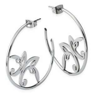  AAB Style ESS 113 Stainless Steel Hoop Earrings: AAB Style 