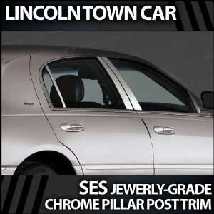  1998 2010 Lincoln Town Car 6pc. SES Chrome Pillar Trim 