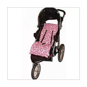 Tivoli Couture Luxury Plush Reversible Stroller Liners in Confetti Hot 