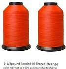 Bonded 69,Walking Foot,Upholster​y Thread 2 1/2lb.Orange