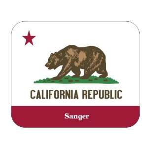  US State Flag   Sanger, California (CA) Mouse Pad 