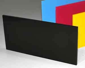 Acrylic Black Perspex 610 x 610 x 3mm Sheet. Gloss Black Cut to size 