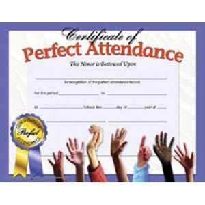   SCHOOL PUBLISHING CERTIFICATES PERFECT ATTENDANCE 30 