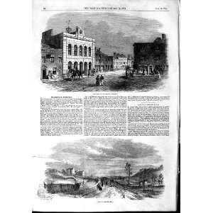  1853 TOWN WELLINGTON SOMERSET RAILWAY PARIS TRAIN