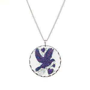    Necklace Circle Charm Praise and Love Dove: Artsmith Inc: Jewelry