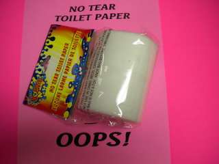   Toilet Paper Gag Toilet Tissue OOPS Fun Trick Joke  