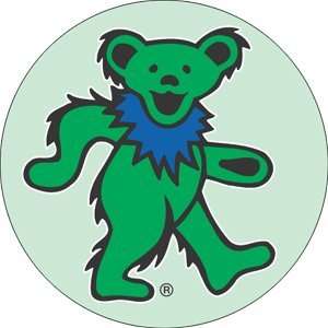  Grateful Dead Dancing Bear   Green Button B 1489: Toys 