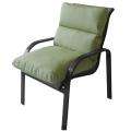 Orda Outdoor Club Chair Cushion in Blue and Green Floral Outdura 