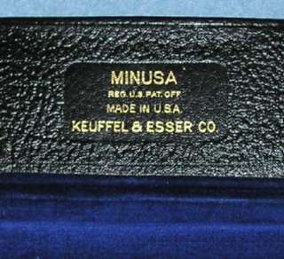 Large K&E Keuffel Esser Drafting Set Leather Navy Rule  