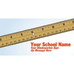   3x6 Vinyl Banner   Your School Name Your Kindergarten 