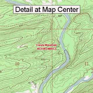   Map   Caney Mountain, Oklahoma (Folded/Waterproof)