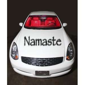  Car Hood Vinyl Sticker Namaste Word A439