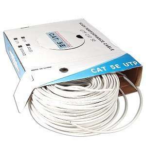  250 Foot White Category 5e Ethernet Cable Electronics