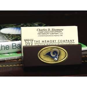  Memory Company St. Louis Rams Business Card Holder: Sports 