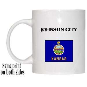    US State Flag   JOHNSON CITY, Kansas (KS) Mug 