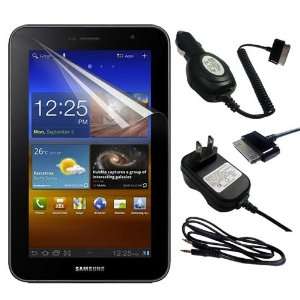   Cable + Black Wall Charger + Black Car Charger for Samsung Galaxy Tab