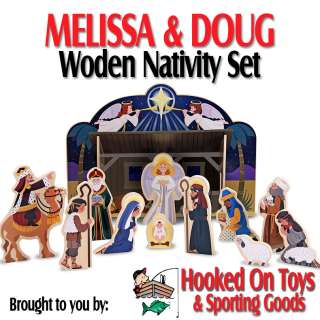 Melissa & Doug Wooden Nativity Set with 11 Figures  