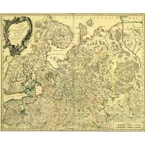  Antique Map of Europe Russia, 1753