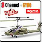   S113G S009G 3.5 Channel Apache Military Coaxial RC Gyro Helicopter